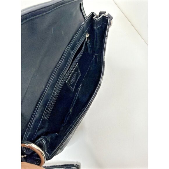 Authentic COACH Signature C Logo Shoulder Bag & Matching Wallet Set – Black Shim - Picture 11 of 16